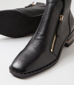 FLORISS DJ BLACK BLACK HEEL LEATHER