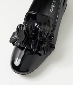 GHANA DJ BLACK PATENT LEATHER