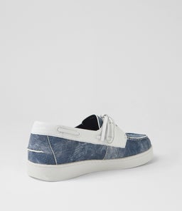 JAYLOHS DJ BLUE DIST WHITE LEATHER
