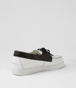 JAYLOHS DJ WHITE BLACK LEATHER