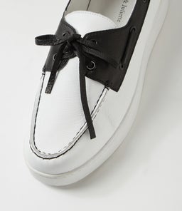 JAYLOHS DJ WHITE BLACK LEATHER