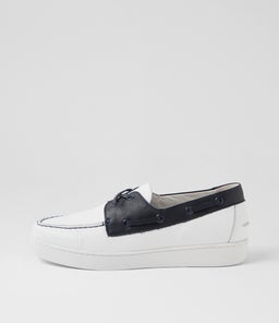 JAYLOHS DJ WHITE NAVY LEATHER