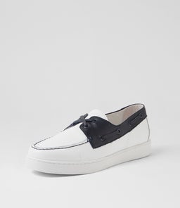 JAYLOHS DJ WHITE NAVY LEATHER