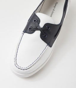 JAYLOHS DJ WHITE NAVY LEATHER