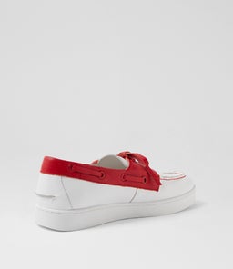 JAYLOHS DJ WHITE RED LEATHER