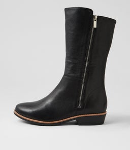 LOMAR DJ BLACK BLACK HEEL LEATHER
