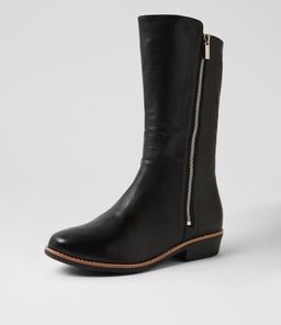 LOMAR DJ BLACK BLACK HEEL LEATHER