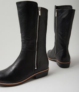 LOMAR DJ BLACK BLACK HEEL LEATHER
