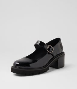 MIRRIAM DJ BLACK BLACK HEEL PATENT LEATHER
