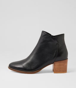 MOUSA DJ BLACK NATURAL HEEL LEATHER
