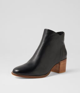 MOUSA DJ BLACK NATURAL HEEL LEATHER