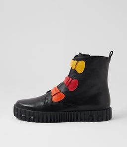 OLOMO DJ BLACK ORANGE MULTI LEATHER