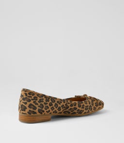PANISE DJ CAMEL LEOPARD SUEDE