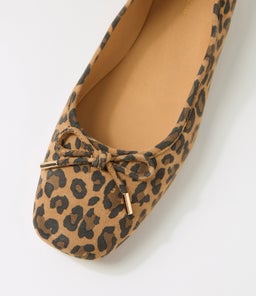 PANISE DJ CAMEL LEOPARD SUEDE