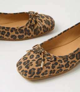 PANISE DJ CAMEL LEOPARD SUEDE