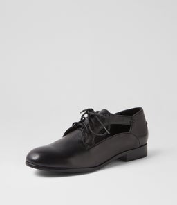 QEMPTO DJ BLACK BLACK HEEL LEATHER