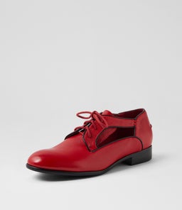 QEMPTO DJ DK RED BLACK LEATHER