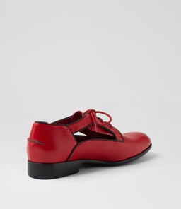 QEMPTO DJ DK RED BLACK LEATHER