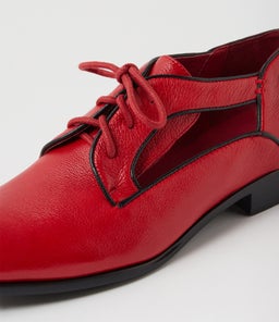 QEMPTO DJ DK RED BLACK LEATHER