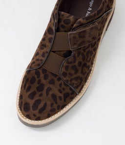 REINYS DJ CHOC LEOPARD CHOC SUEDE PATENT