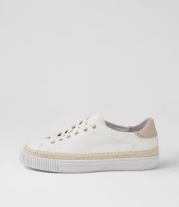 TYCHA DJ WHITE ALMOND WHITE LEATHER SOLE