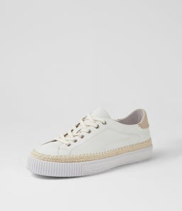 TYCHA DJ WHITE ALMOND WHITE LEATHER SOLE