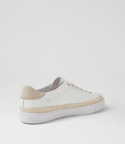 TYCHA DJ WHITE ALMOND WHITE LEATHER SOLE