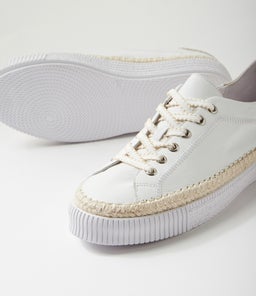 TYCHA DJ WHITE ALMOND WHITE LEATHER SOLE