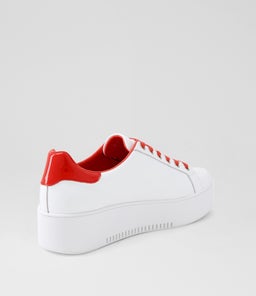 WAYORAS DJ WHITE RED LEATHER PATENT