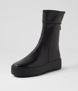 WAZEL DJ BLACK BLACK SOLE LEATHER
