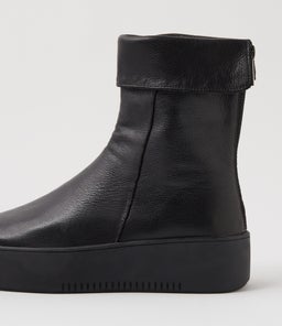 WAZEL DJ BLACK BLACK SOLE LEATHER