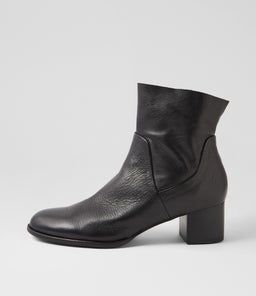 YAYOI DJ BLACK BLACK HEEL LEATHER