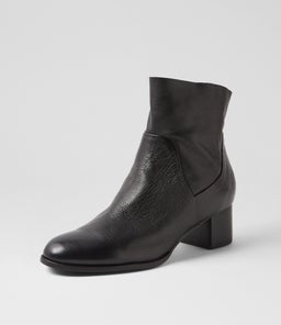 YAYOI DJ BLACK BLACK HEEL LEATHER