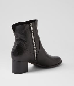 YAYOI DJ BLACK BLACK HEEL LEATHER