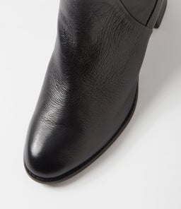 YAYOI DJ BLACK BLACK HEEL LEATHER