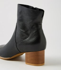 YAYOI DJ BLACK NATURAL HEEL LEATHER