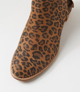YEBBY DJ CAMEL LEOPARD SUEDE