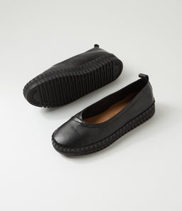 MEATON DJ BLACK BLACK SOLE LEATHER