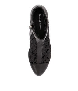 TRUMPAR BLACK LEATHER LACE