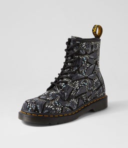 1460 8 EYE BOOT BUTTERFLY GREY SUEDE