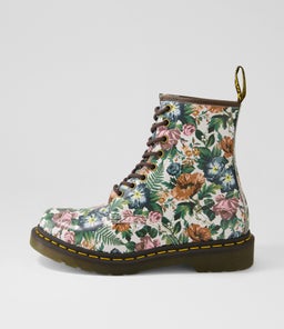 1460 8 EYE BOOT ENGLISH GARDEN PRINT LEATHER