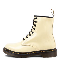1460 8 EYE BOOT TOIL CREAM PATENT LEATHER