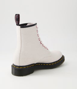 1460 8 EYE BOOT WHITE BEJEWELED LEATHER