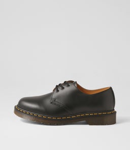 1461 3 EYE SHOES BLACK SMOOTH LEATHER