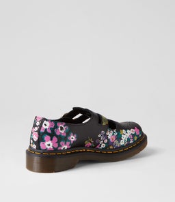 8065 MARY JANE VINTAGE FLORAL PRINT LEATHER