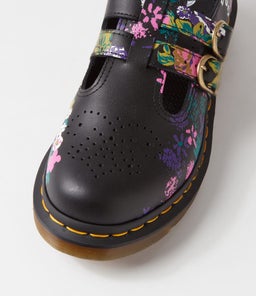 8065 MARY JANE VINTAGE FLORAL PRINT LEATHER