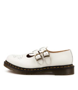 8065 MARY JANE WHITE SMOOTH LEATHER