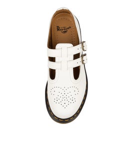 8065 MARY JANE WHITE SMOOTH LEATHER