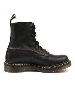 PASCAL 8 EYE BOOT BLACK LEATHER