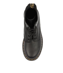 PASCAL 8 EYE BOOT BLACK LEATHER